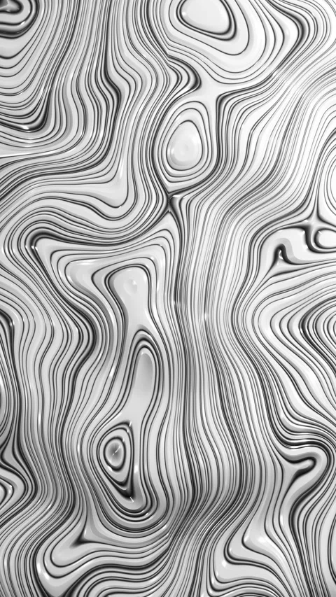 Black and white wavy surface. Vertical looped video Stock Footage 226372159