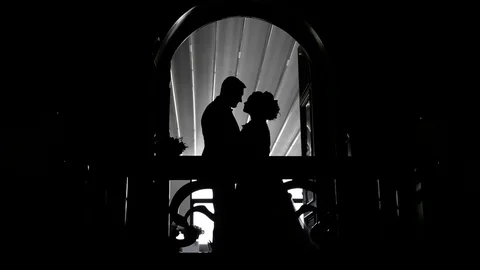 Black and white wedding Stock Footage 89893654