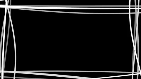 Black and White Wobble Grid With Trails Stock Footage 79814181