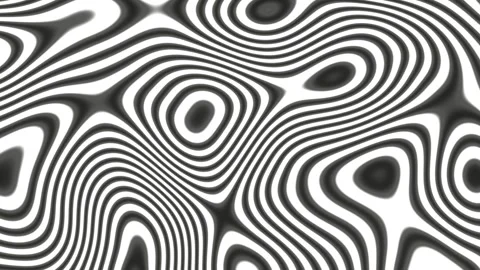 Black and white zebra pattern wave marbling Stock Footage 240326163