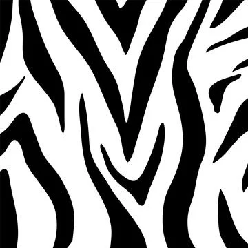 Black and White Zebra Pattern Illustrazione stock