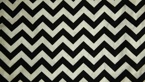 Black and white Zig zag seamless fabric pattern, Backgrounds Video stock 128471988