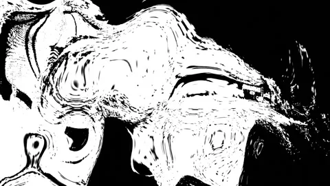 Black and white zig zag water animation loop Stock Footage 196833507