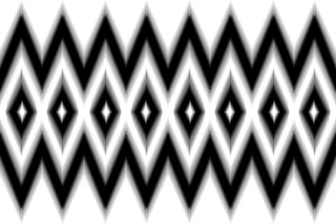Black and white zig zag ikat pattern  Stock Illustration