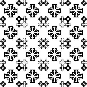 Black and white zig zag airrow stripes Stock Illustration