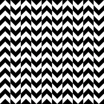 Black and white zigzag stripes pattern. Geometric repeating pattern of zigzag Stock Illustration