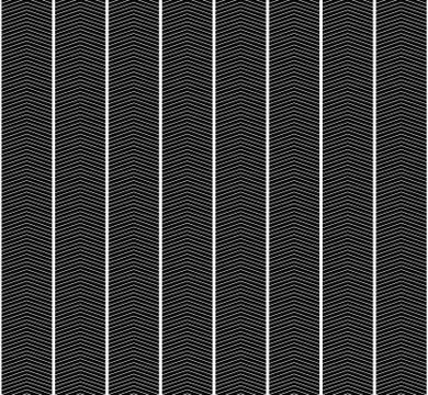 Black and white zigzag textured fabric pattern background Stock Illustration
