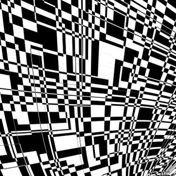 Black and write perspective abstract background. Stock Illustration