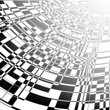 Black and write perspective abstract background. Stock Illustration