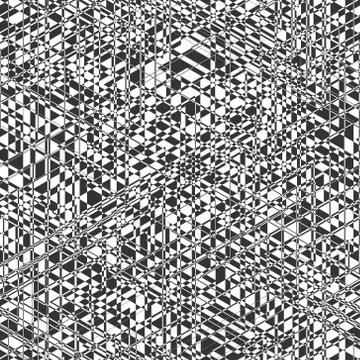 Black and write seamless pattern abstract background. Stock Illustration