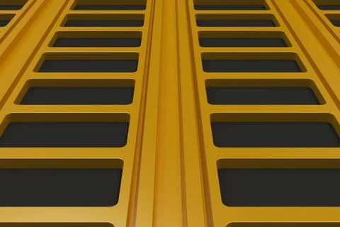 Black and yellow architectural elements Stock Illustration