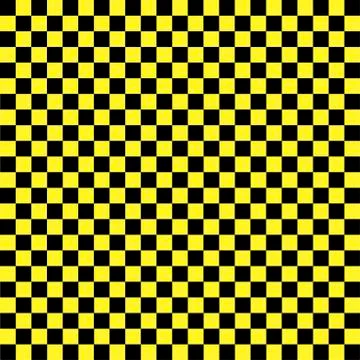 Black and yellow checkered background Stock Illustration