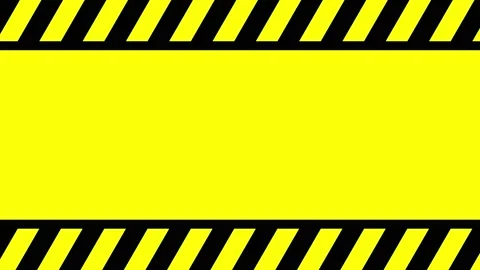 A black and yellow scrolling hazard stripes graphic animation in 4k Vídeo Stock 149604457