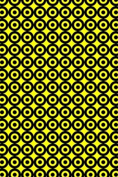 Black and Yellow Seamless Dot Pattern Wallpaper Background 스톡 일러스트