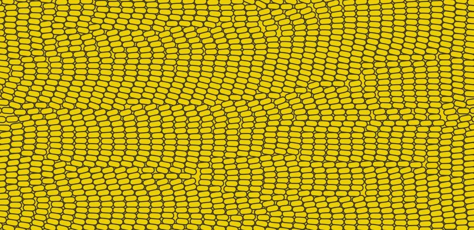 Black and yellow texture. Irregular array or matrix of random ovals. Vector i Stock Illustration