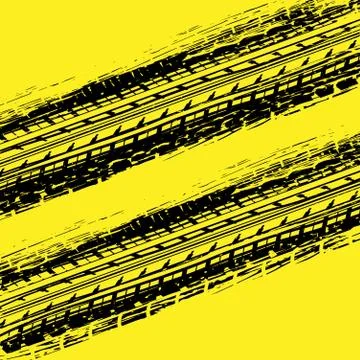 Black and yellow track background Stock Illustration
