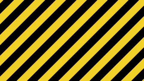 Black and yellow warning diagonal lines VJ loop background0001-0240 Stock Footage 343863520