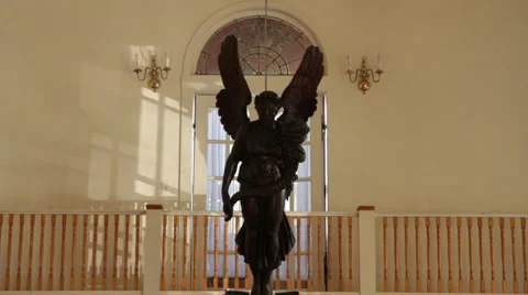 Black Angelic Statue Stock Footage 40812021