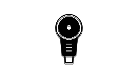 Black Angle grinder icon isolated on white background. 4K Video motion graphic Stock Footage 233965289