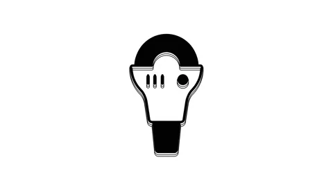 Black Angle grinder icon isolated on white background. 4K Video motion graphic Stock Footage 233965535