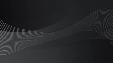 Black animation with wavy lines, modern minimalist looping animation. Stock Footage 286413340