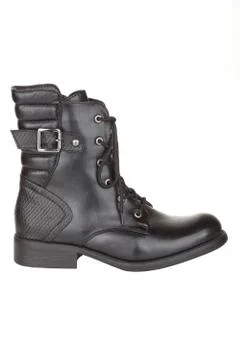 Black ankle boot Stock Photos