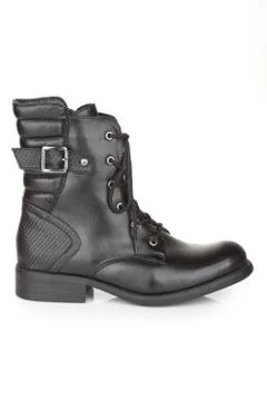 Black ankle boots Stock Photos