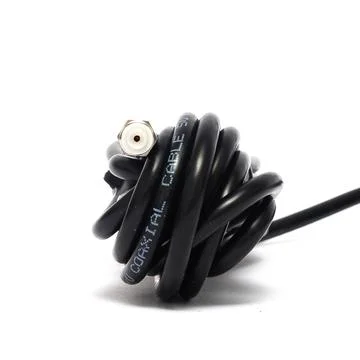 Black antenna diagonal thin Stock Photos