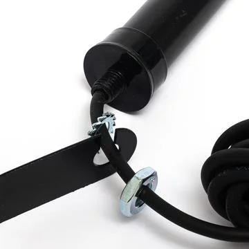 Black antenna with l bracket mount tall Stock Photos