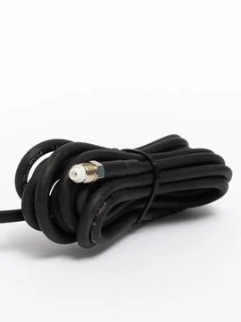 Black antenna magnetic base with cable Stock Photos
