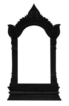 Black antique frame. Foto stock
