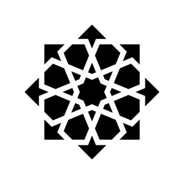 Black arabesque ornament Stock Illustration