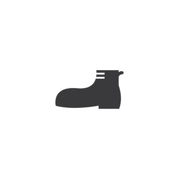 Black army shoe Illustration
