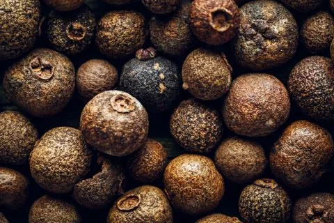 Black aromatic pepper macro Background Stock Photos