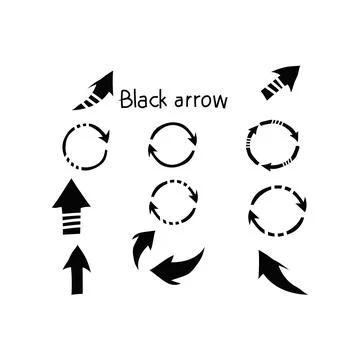 Black arrow 1 Stock Illustration