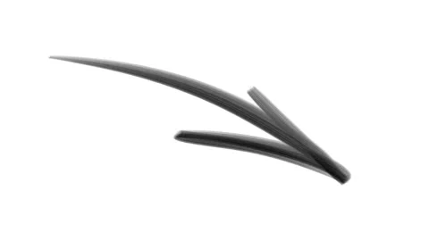 Black arrow appears on a white background HD Stock Footage 141804946
