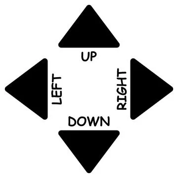 Black arrow direction vector design Stock Illustration