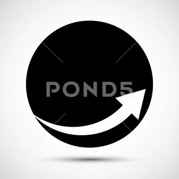 Black arrow icon Symbol Sign Isolate on White Background,Vector ...