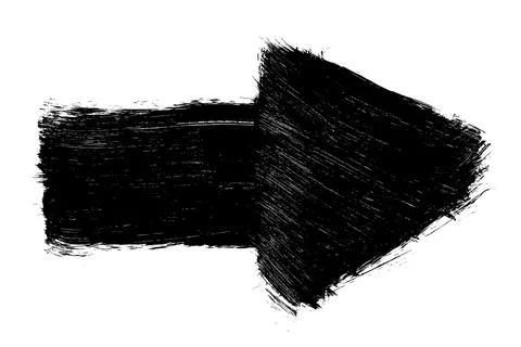 Black arrow isolated on white background 스톡 일러스트