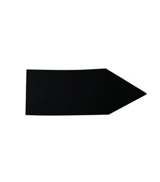 Black arrow isolated on white background. Stock Photos