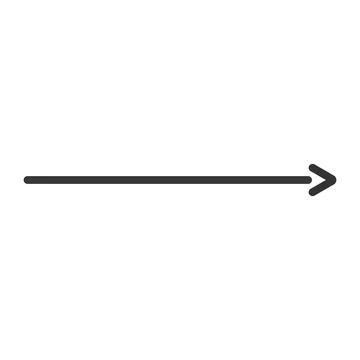 Black arrow pointer cursor, Arrow silhouette icon, Vector element isolated on Stock Illustration