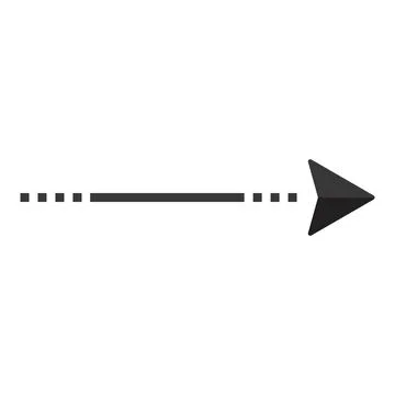 Black arrow pointer cursor, Arrow silhouette icon, Vector element isolated on Illustrazione stock