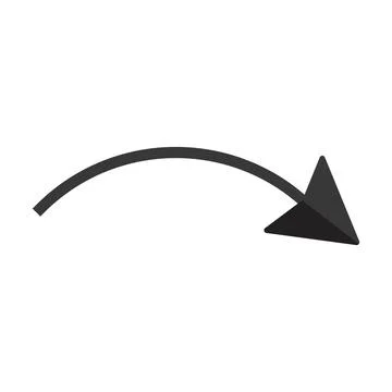 Black arrow pointer cursor, Arrow silhouette icon, Vector element isolated on Stock Illustration