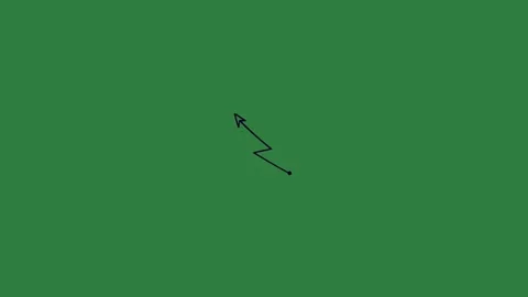Black arrow an pointing to the left Vídeos de archivo 336971019