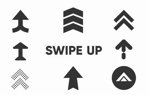 Black arrows, buttons and web icons for advertising and marketing in social Stock Illustration