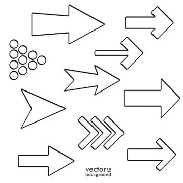 Black arrows Stock Illustration