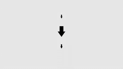 Black Arrows Moving Downward with Alpha Channel Loop Stock Footage 339544097