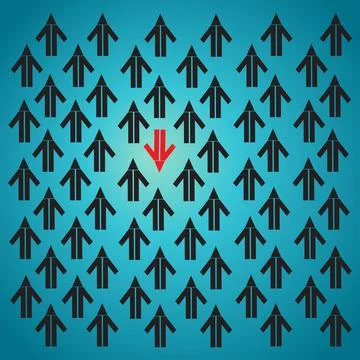 Black arrows pointings Stock Illustration