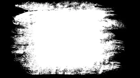 Black art brush black and white transition Vidéo 110850853