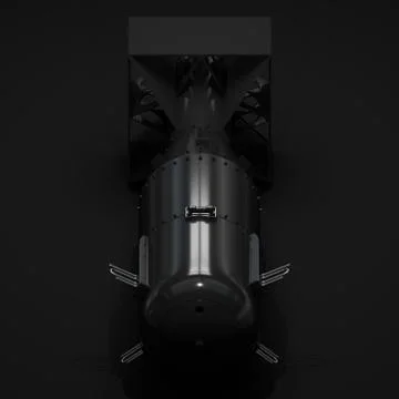 Black atomic bomb Stock Illustration